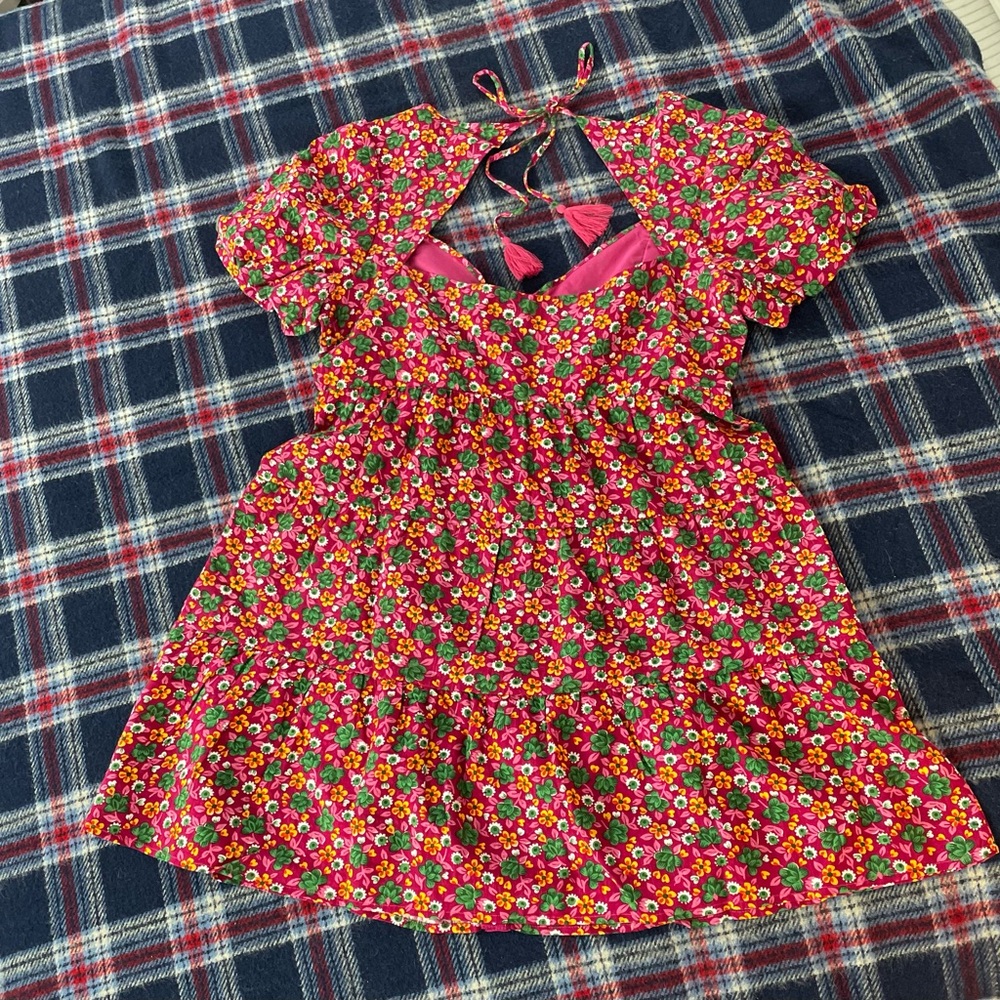 Betsey Johnson Red Floral Mini Dress - Picture 7 of 15